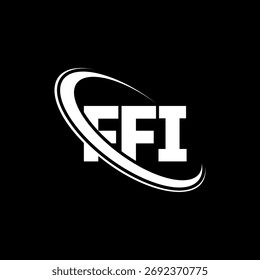 FFI logo. FFI letter. FFI letter logo design. Initials FFI logo linked with circle and uppercase monogram logo. FFI-typography for technology, business and real estate brand.