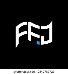 FFJ logo design, FFJ simple and modern logo. FFJ luxurious alphabet design  