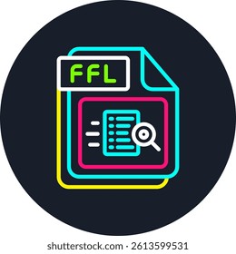 FFL Line Multi Colour Circle