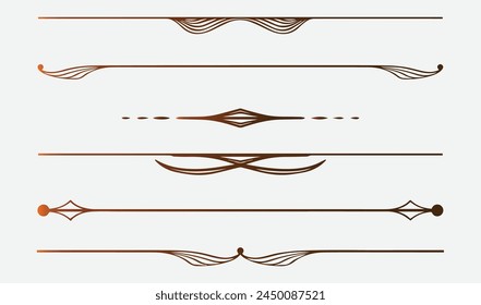 Ffloral border illustration vector line.