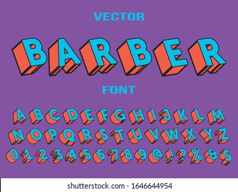ffont alphabet creative font and numbers design concept. vector illustraion Vector of colorful stylized Vector of colorful stylized 

