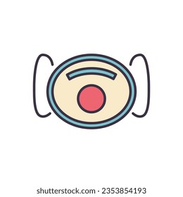 FFP2 medical mask related vector icon. FFP2 mask sign. Isolated on white background. Editable vector illustration