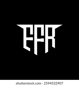 FFR letter logo design with white background in illustrator, vector logo modern alphabet font overlap style, calligraphy designs for logo, Poster, Invitation, etc.