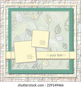 Fframe with floral patterns. EPS10 vector file organized in layers for easy editing.  