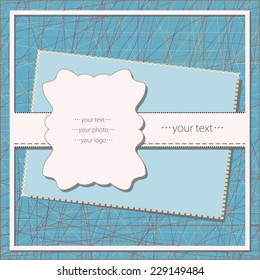 Fframe with graphic patterns. EPS10 vector file organized in layers for easy editing.  