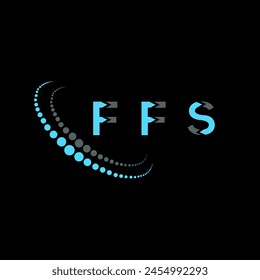 Abstraktes Design des FFS-Buchstabenlogos. FFS einzigartiges Design. FFS.

