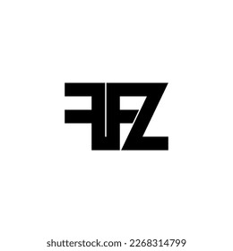 ffz typography letter monogram logo design