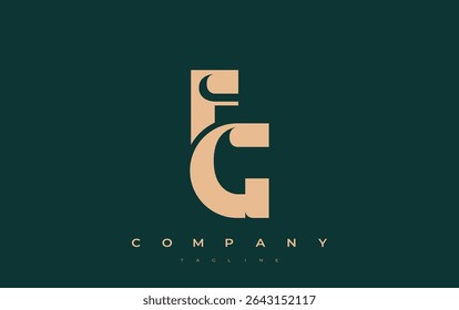 FG Abstract Geometric Logo Design. Modern and elegant logo design with simplistic typography elements, showcasing branding excellence.