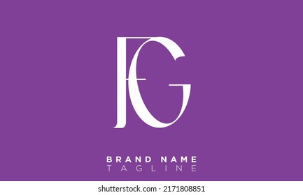 FG Alphabet letters Initials Monogram logo GF, F and G