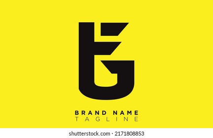 FG Alphabet Buchstaben Initial Monogram Logo GF, F und G