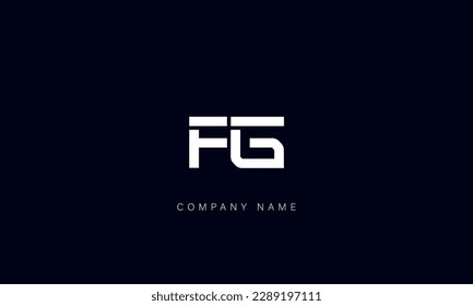 FG, GF, Abstract Letters Logo Monogram