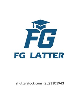 Elemento de diseño de logotipo de letras modernas creativas de FG o GF