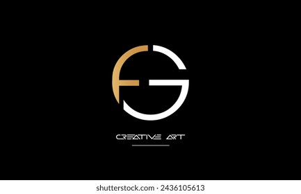 FG, GF, F, G abstract letters logo monogram