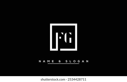 FG, GF, F, G Abstract Letters Logo Monogram