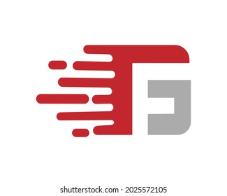 FG And GF Letter Initial Logo Design Template Vector.
