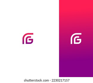 FG, Letra GF Plantilla vectorial de logotipo Resumen Símbolo de monograma . Usable para el deporte de negocios, la tecnología, la moda, el logotipo digital y creativo futuro