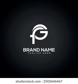 FG GF Modern Unique Letter Logo Design. Initial Vector Symbol.