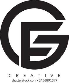 FG or GFC letter modern logo design