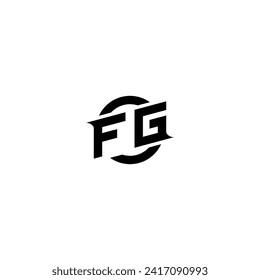 FG initial game logo, banner design for your e-sports or streaming team