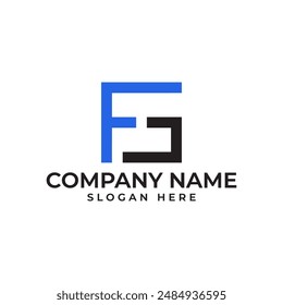 FG initial lettermark in sophisticated minimalist and modern style in square shape 