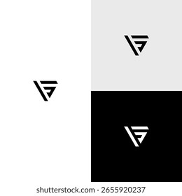 fg intial monogram vector icon illustration
