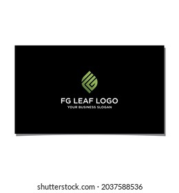 FG LEAF LOGO DESIGN VECTOR