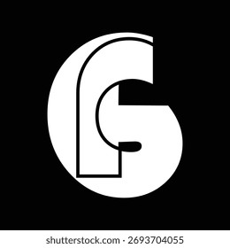 FG Buchstaben Hintergrund Vektordesign, FG Logo Design.
