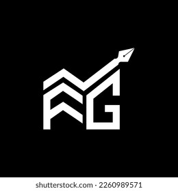 FG letter logo creative design with vector graphic, FG simple and modern logo.