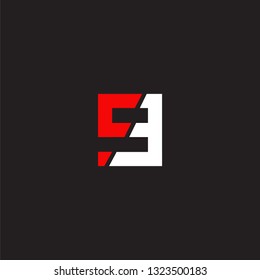 FG letter logo design vector template