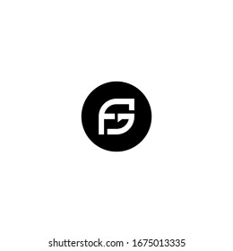 FG letter logo design vector icon template