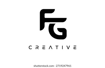 FG Letter Monogram Logo for Modern Creative Brand Identity