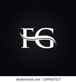 FG letter Type Logo Design vector Template. Abstract Letter FG logo Design