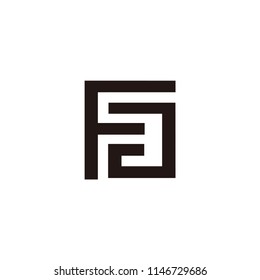 fg letter vector logo