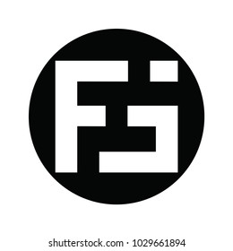 fg letter vector logo. fj letter vector logo