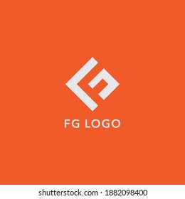 FG logo design. Vector illustration.