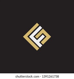 FG Logo Modern with Negative space gold and white colors