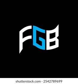 Diseño del logotipo de FGB, logotipo simple y moderno de FGB. Diseño de alfabeto de lujo FGB  