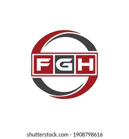 FGH Letter Logo Design Vector .