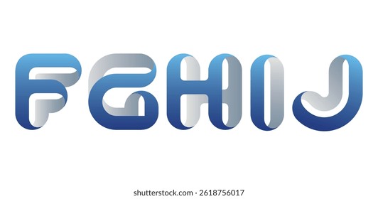 FGHIJ 3D Logo Vector Icon Symbol Template. 3D FGHIJ Logo Vector. Logo Design
