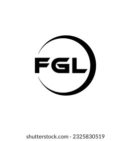 FGL letter logo design in illustration. Vector logo, calligraphy designs for logo, Poster, Invitation, etc.