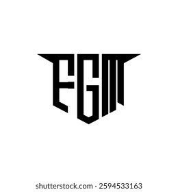 FGM letter logo design with white background in illustrator, vector logo modern alphabet font overlap style, calligraphy designs for logo, Poster, Invitation, etc.