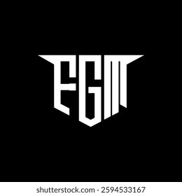 FGM letter logo design with white background in illustrator, vector logo modern alphabet font overlap style, calligraphy designs for logo, Poster, Invitation, etc.