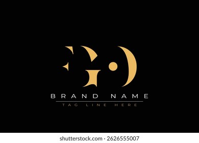 FGO abstract letter logo design. This logo is designed by three abstract letters.