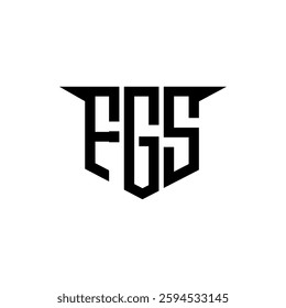 FGS letter logo design with white background in illustrator, vector logo modern alphabet font overlap style, calligraphy designs for logo, Poster, Invitation, etc.