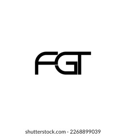 fgt lettering initial monogram logo design
