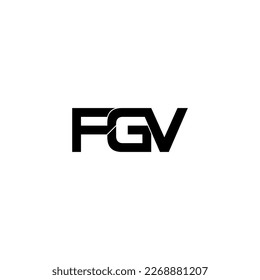 fgv typography letter monogram logo design