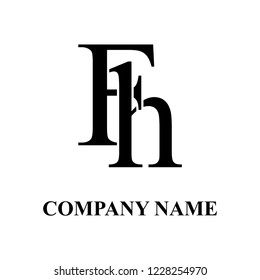 FH Company initial logo design