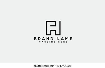 FH f h modern creative alphabet letter logo icon template 