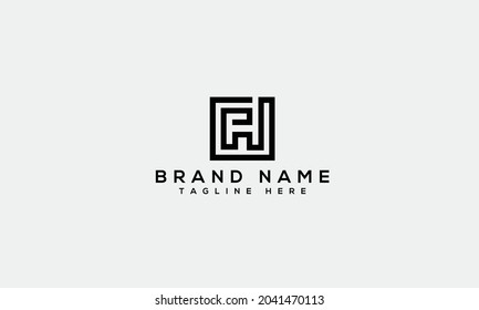 FH f h moderne kreative Buchstabenlogo-Symbolvorlage 
