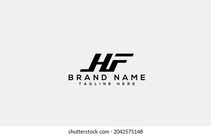 FH f h moderna letra del alfabeto creativo plantilla de icono 